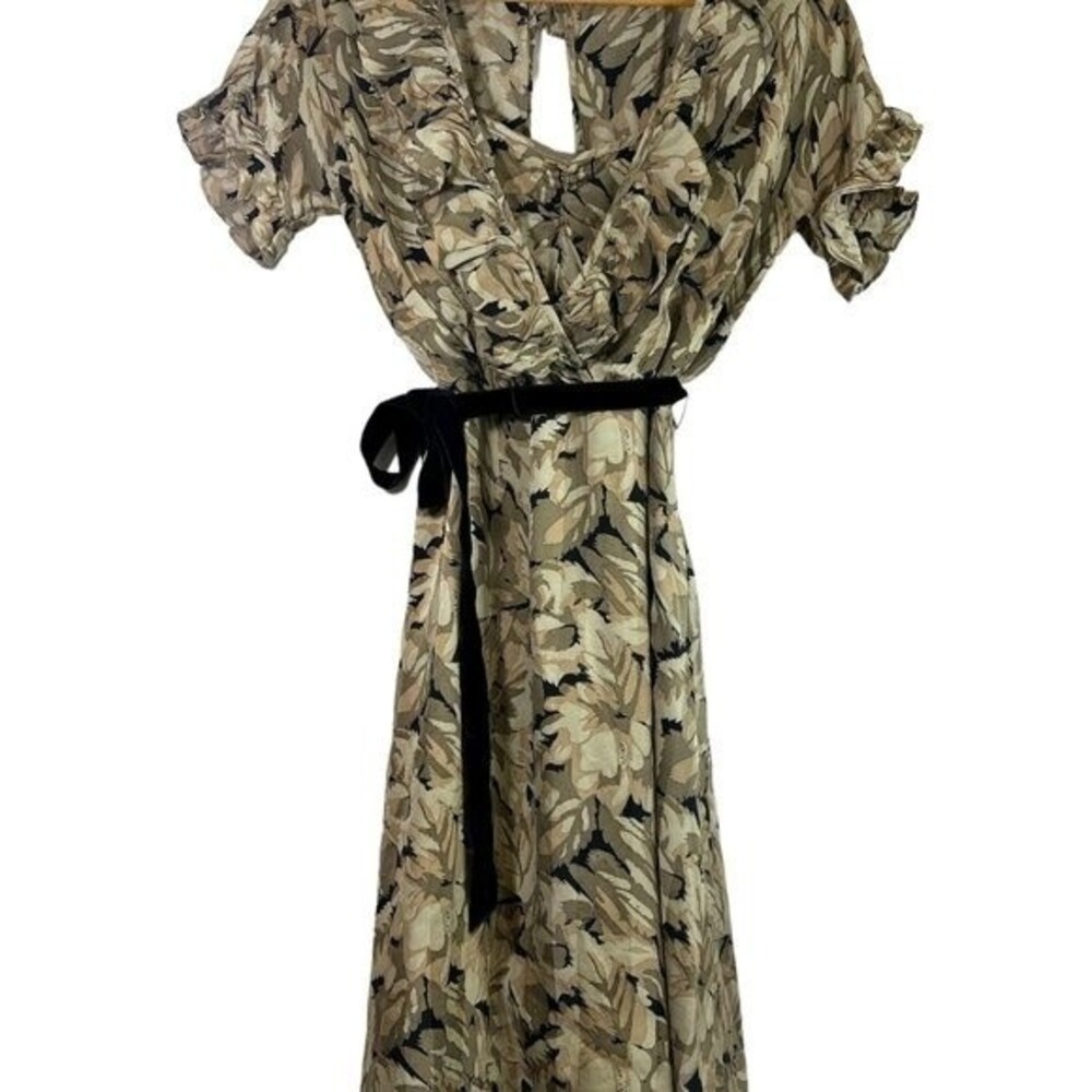 Betsey Johnson Vintage Silk Floral Dress Women's Romantic 1990s Y2K Boho Sz 4 - Picture 11 of 16